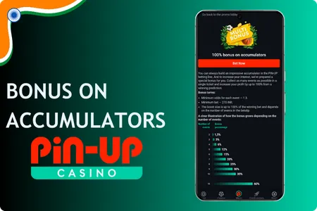 pin up Bonus on accumulators